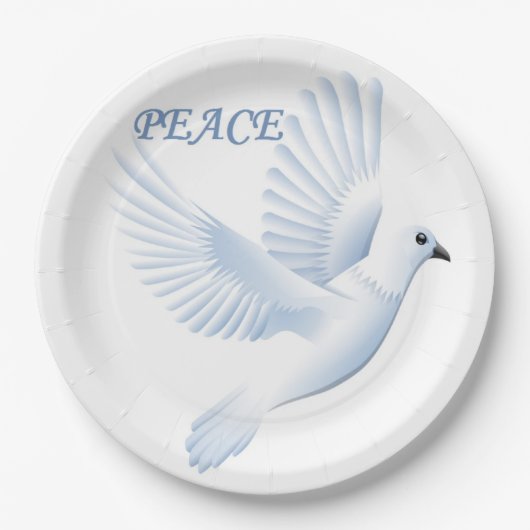 PEACE DOVE PAPIEREN BORDJE (Voorkant)