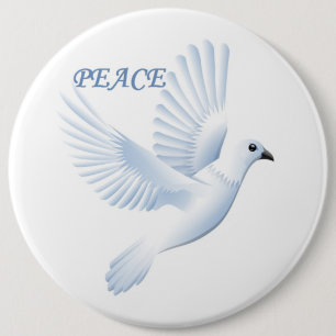 PEACE DOVE PINBACK BUTTON