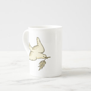 Peace Dove Porselein Kop