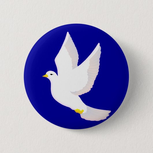 Peace Dove Ronde Button 5,7 Cm (Voorkant)