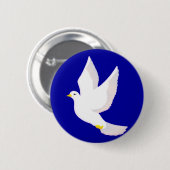 Peace Dove Ronde Button 5,7 Cm (Voorkant /achterkant)