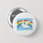 Peace Dove Ronde Button 5,7 Cm (Voorkant /achterkant)