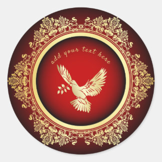 Peace Dove Ronde Sticker