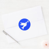 Peace Dove Ronde Sticker (Envelop)
