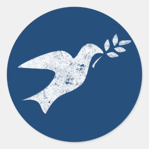 Peace Dove Ronde Sticker