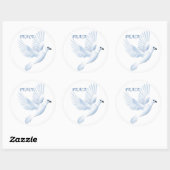 PEACE DOVE RONDE STICKER (Vel)