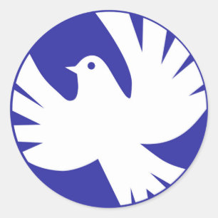 PEACE DOVE RONDE STICKER