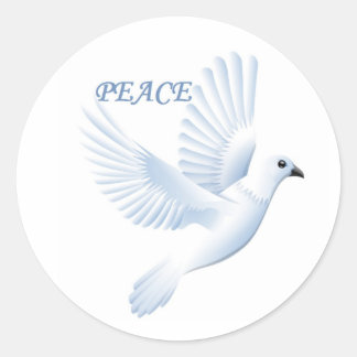 PEACE DOVE RONDE STICKER