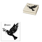 Peace Dove Rubberstempel (Gestempeld)
