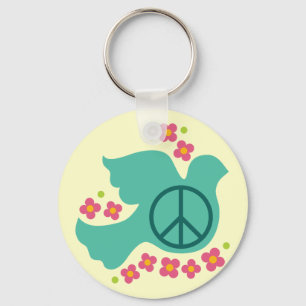 Peace Dove Sleutelhanger