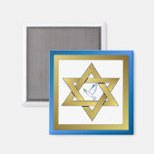 Peace Dove Star De David Magnet (Recto/Verso)