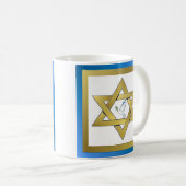Peace Dove Star De David Mug (Devant droit)