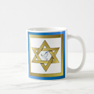 Peace Dove Star De David Mug