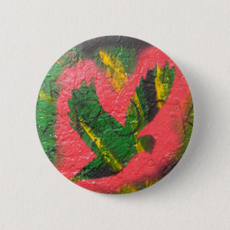 Peace Dove Stencil Ronde Button 5,7 Cm