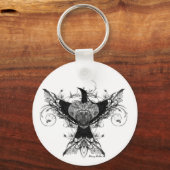 Peace Dove tattoo art sleutelhanger (Voorkant)