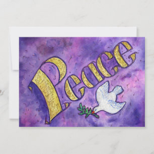 Peace Dove-uitnodiging Kaart