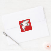 Peace Dove Vierkante Sticker (Envelop)