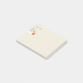 Peace Earth Minimalist Vos Vogel Dier Post-it® Notes (Schuin)