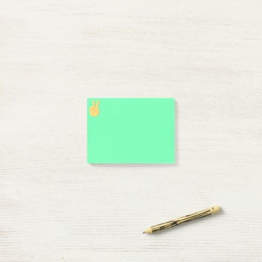 Peace Emoji Post-it® Notes (Op bureau)
