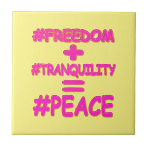 "PEACE EQUATION" — Cute Design. Bestel nu Tegeltje