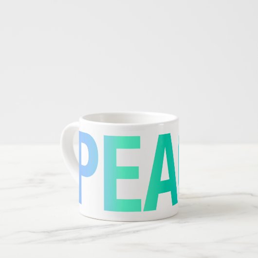 PEACE Espresso Cup Kop (Voorkant links)