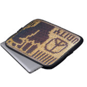 Peace Fist Artisan Haakprint Electronics Bag Laptop Sleeve (Voorkant onderkant)