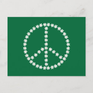 Peace Floral Briefkaart