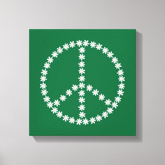 Peace Floral Canvas Afdruk (Voorkant)