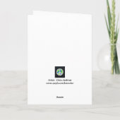 Peace Folded Wenskaart Kaart (Achterkant)