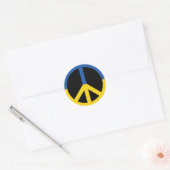 peace for ukraine ronde sticker (Envelop)