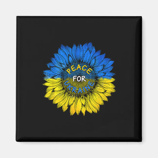 Peace For Ukraine Shirt Ukraine Sunflower Ukrainia Magneet