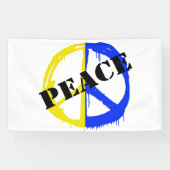 Peace for Ukraine Spandoek (Horizontaal)