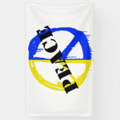 Peace for Ukraine Spandoek (Verticaal)