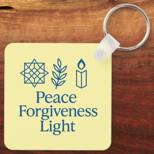 Peace Forgiveness Light Keychain (Achterkant)