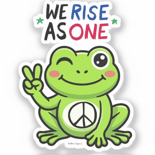 PEACE FROG - AUTOCOLLANTS NOUS NE FAISONS QU'UN (Recto)