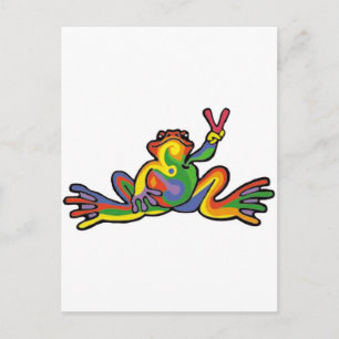 Peace Frog Briefkaart