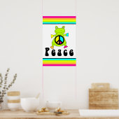 Peace Frog Poster (Keuken)
