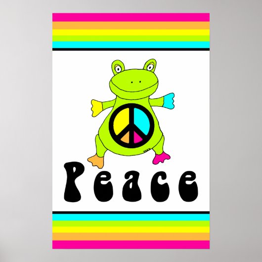 Peace Frog Poster (Voorkant)