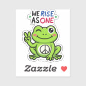PEACE FROG - WE RISE AS ONE STICKERS (Feuille)