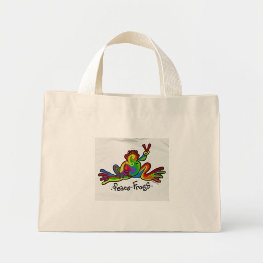 Peace Frogs Mini Tote Bag (Voorkant)