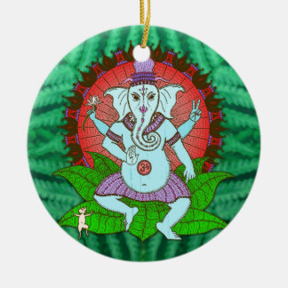 Peace Ganesh Dancing Keramisch Ornament