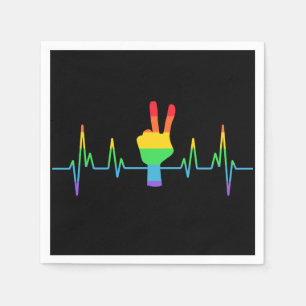 Peace Gay Heartbeat LGBT Servet