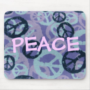 PEACE-Gezegde-vredessignalen/camo look Mousepad Muismat