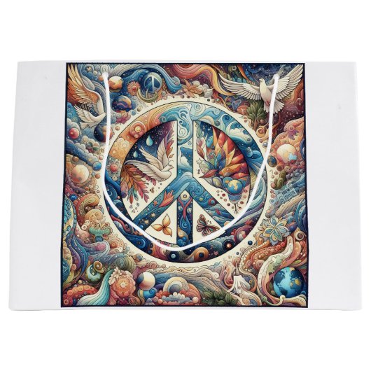 Peace Gift Bag Groot Cadeauzakje (Voorkant)