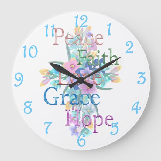 Peace  grote klok (Voorkant)