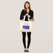 Peace Grote Tote Bag (Voorkant (model))