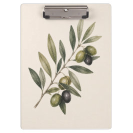 Peace Grows Here | Vintage Olive Branch Botanical Klembord