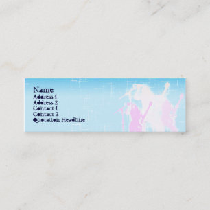 Peace Guitar Singer - Skinny Mini Visitekaartje