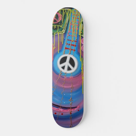 Peace Guitar-skateboard Skateboard (Voorkant)