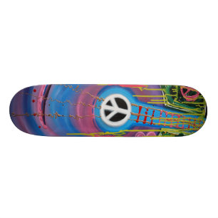 Peace Guitar-skateboard Skateboard